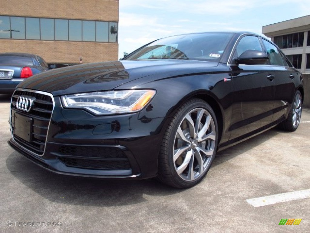 Phantom Black Pearl 2014 Audi A6 3.0T quattro Sedan Exterior Photo #84149724
