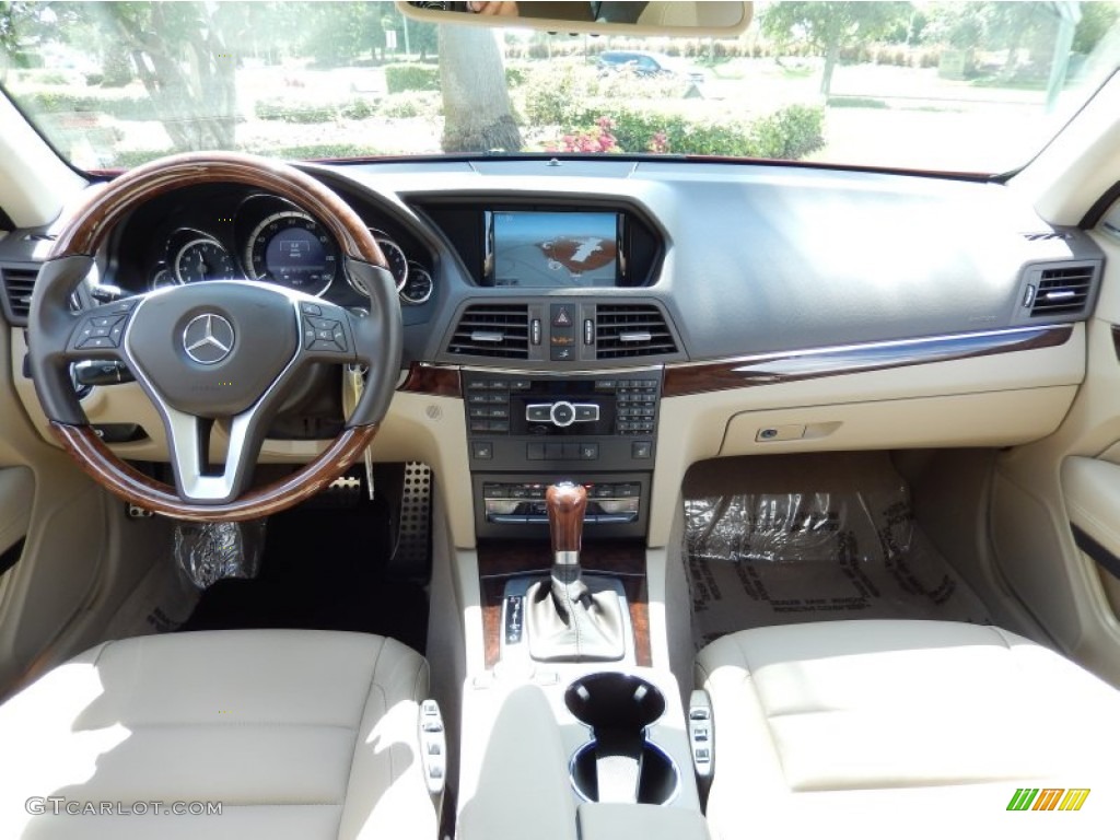 2013 Mercedes-Benz E 350 Coupe Almond/Mocha Dashboard Photo #84149925