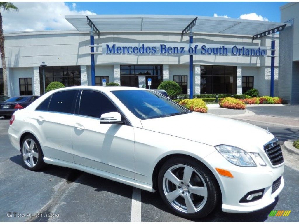 2011 E 350 Sedan - Diamond White Metallic / Almond/Black photo #1