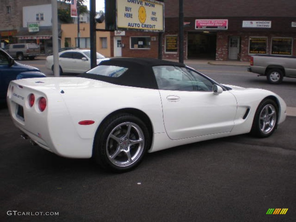 2001 Corvette Convertible - Speedway White / Black photo #12