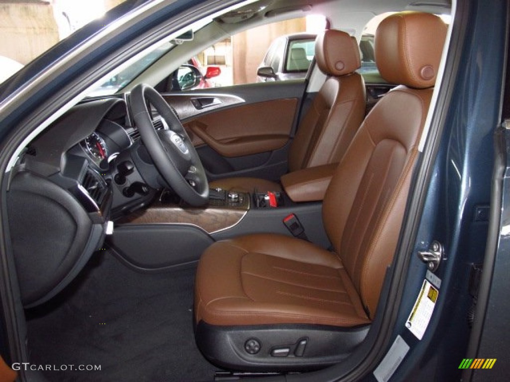 Nougat Brown Interior 2014 Audi A6 2.0T quattro Sedan Photo #84150654