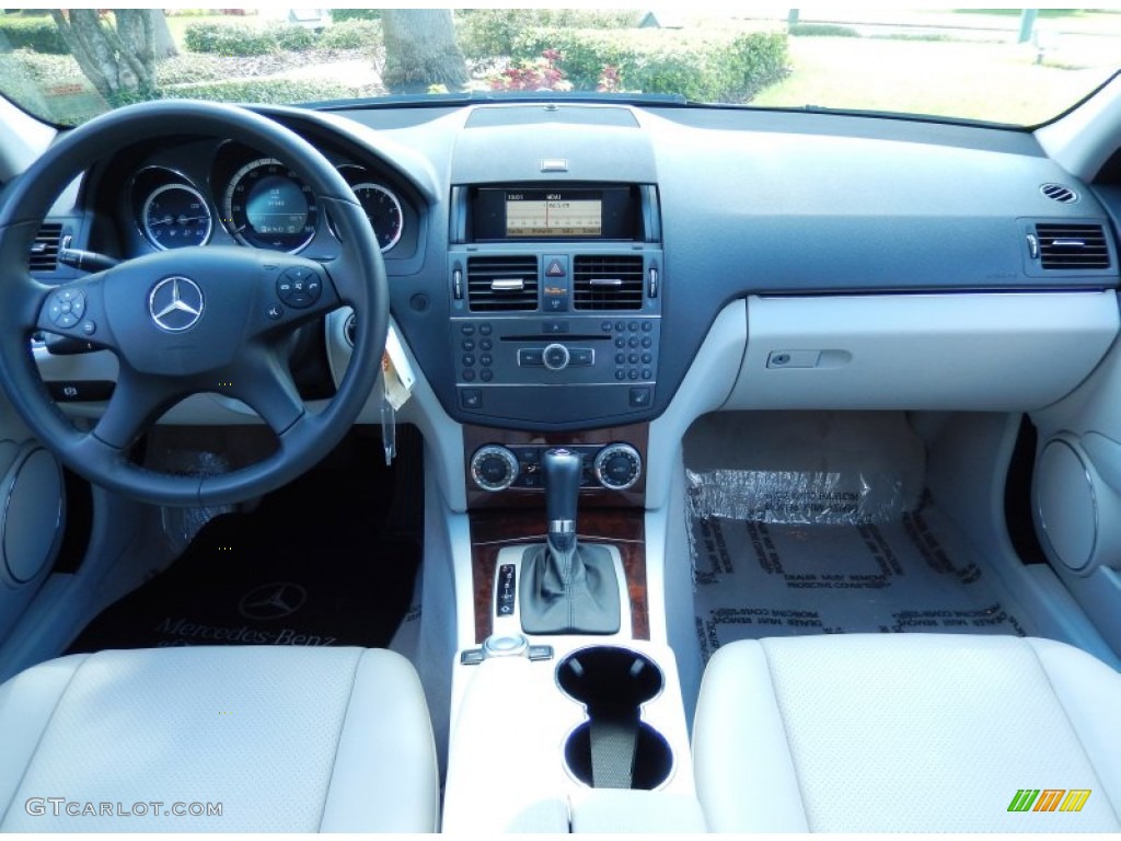 2010 Mercedes-Benz C 300 Luxury Grey/Black Dashboard Photo #84151326