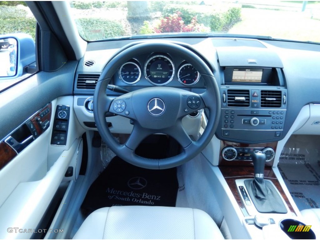 2010 Mercedes-Benz C 300 Luxury Grey/Black Dashboard Photo #84151347