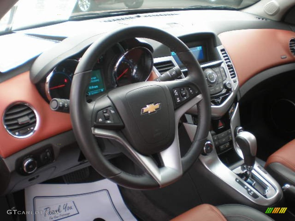 2012 Chevrolet Cruze LTZ/RS Jet Black/Brick Dashboard Photo #84152043