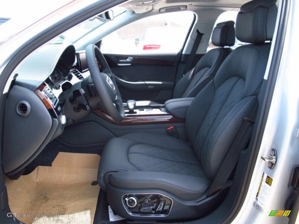 Black Interior 2014 Audi A8 L 4.0T quattro Photo #84152100