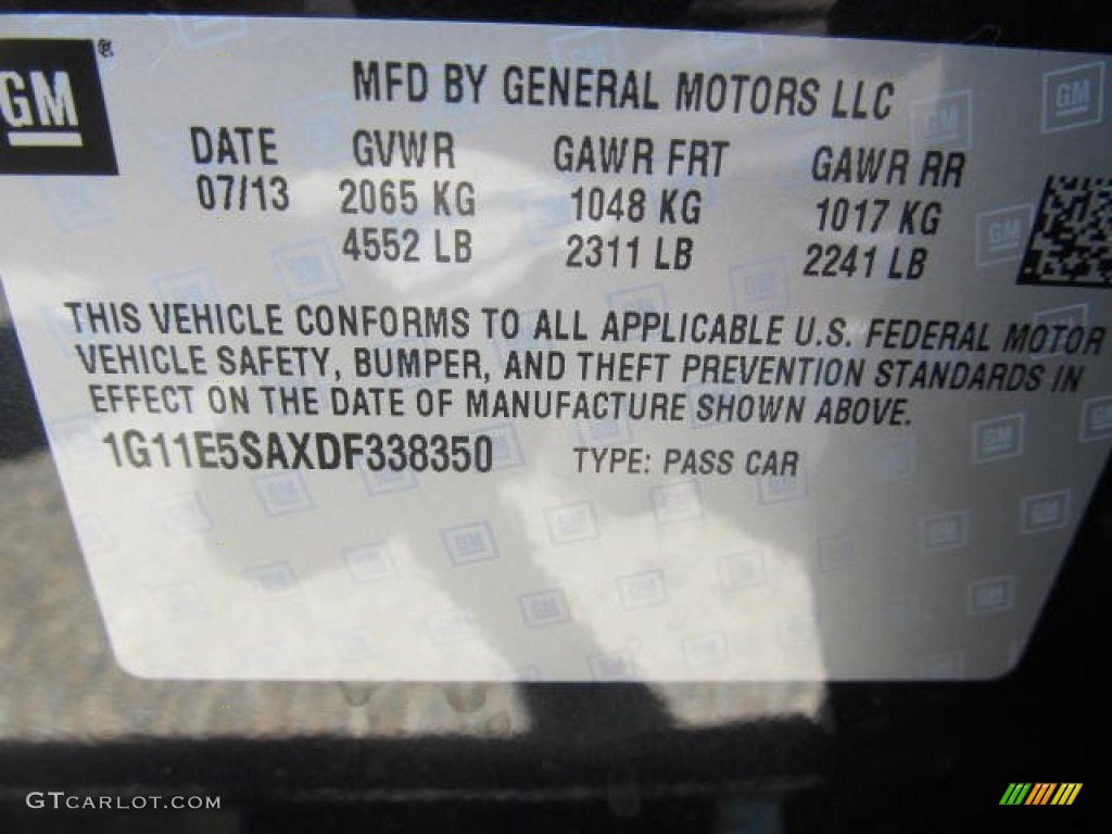 2013 Malibu LT - Black Granite Metallic / Jet Black/Titanium photo #19
