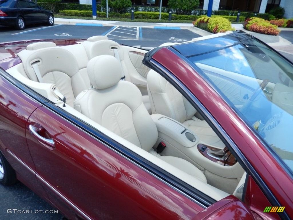 2007 CLK 350 Cabriolet - Storm Red Metallic / Stone photo #13