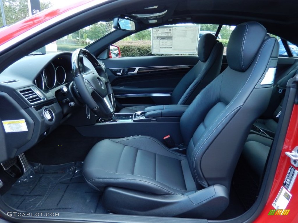 Black Interior 2014 Mercedes-Benz E 350 Coupe Photo #84153624