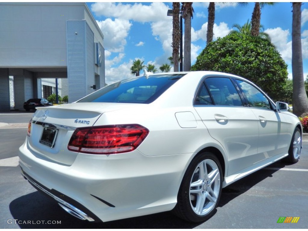 2014 E 350 4Matic Sport Sedan - Diamond White Metallic / Porcelain/Black photo #3