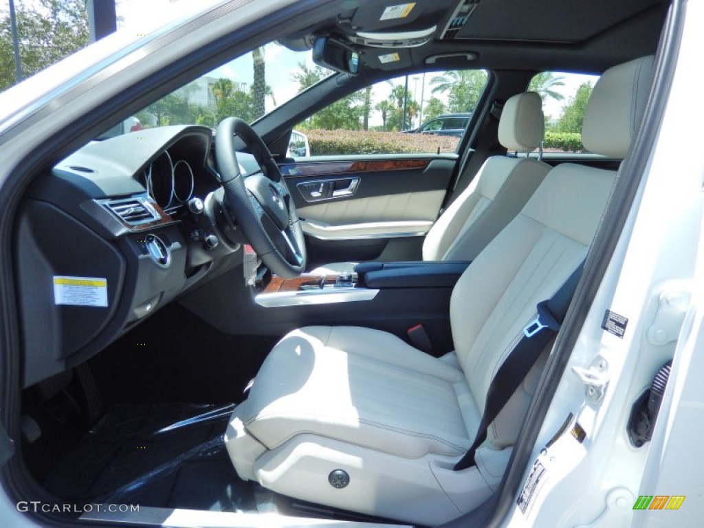 2014 E 350 4Matic Sport Sedan - Diamond White Metallic / Porcelain/Black photo #7