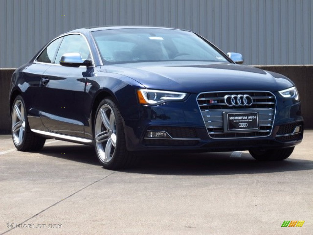 2014 S5 3.0T Premium Plus quattro Coupe - Estoril Blue Crystal / Black/Lunar Silver photo #1