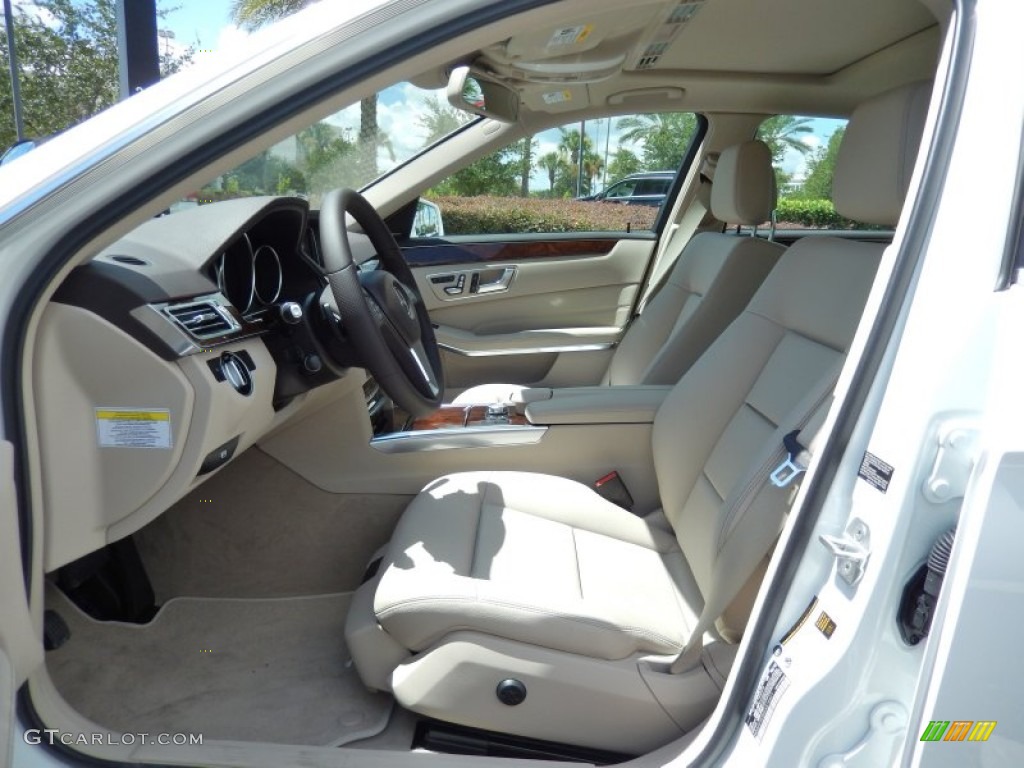 Silk Beige/Espresso Brown Interior 2014 Mercedes-Benz E 350 Sport Sedan Photo #84154334