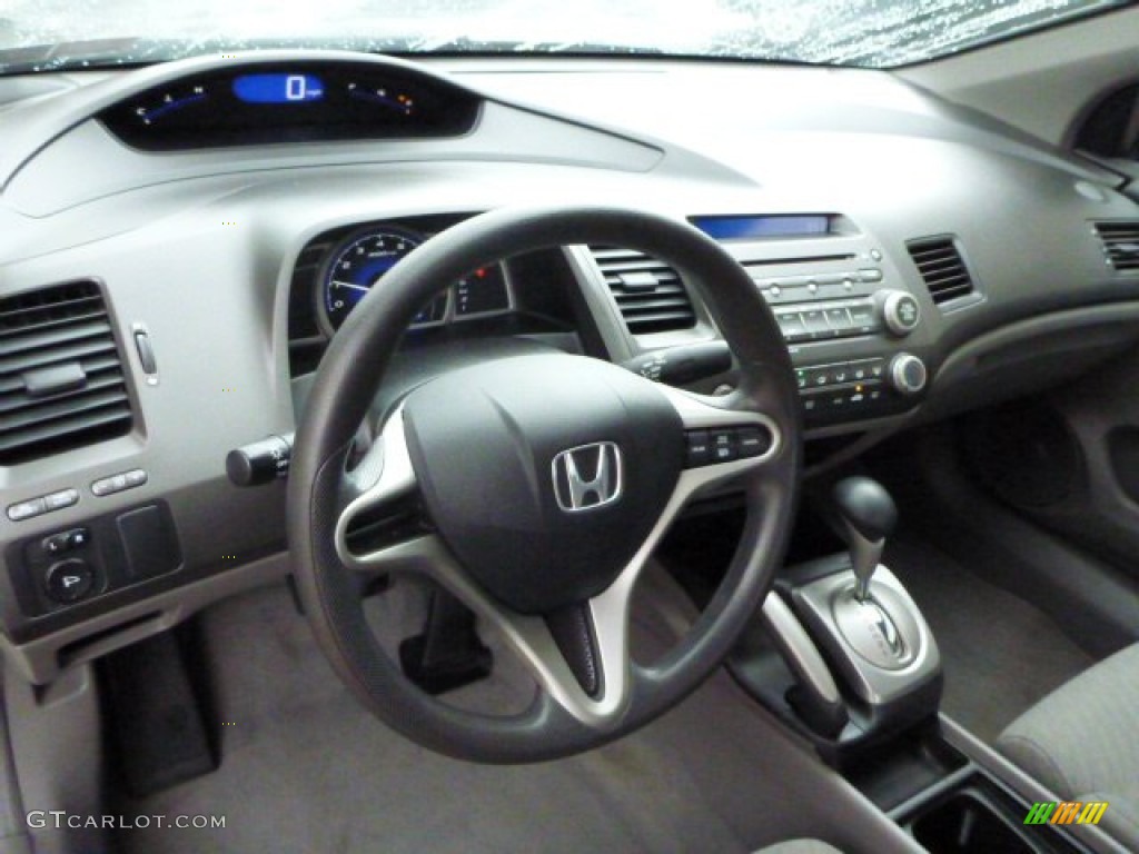 2010 Civic LX Coupe - Polished Metal Metallic / Gray photo #6