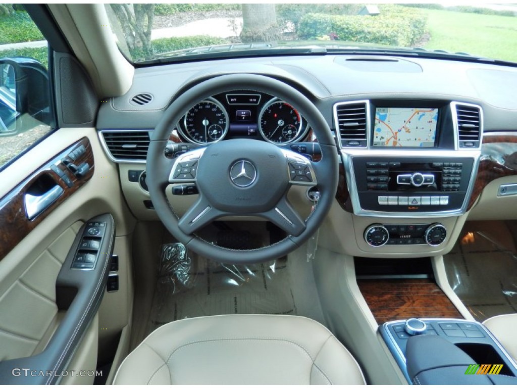 2014 Mercedes-Benz GL 350 BlueTEC 4Matic Almond Beige Dashboard Photo #84154788