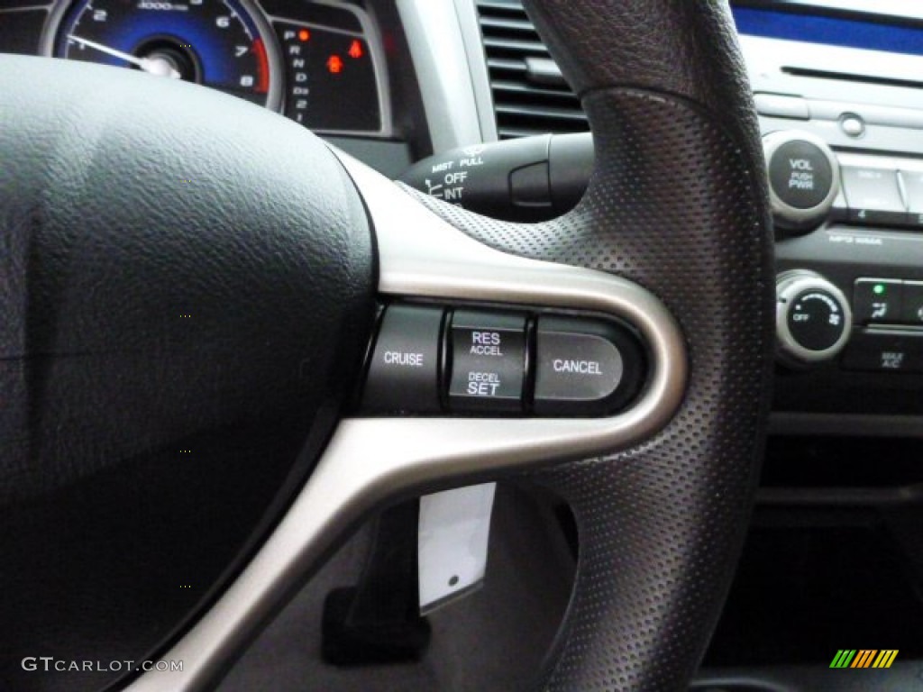2010 Civic LX Coupe - Polished Metal Metallic / Gray photo #15