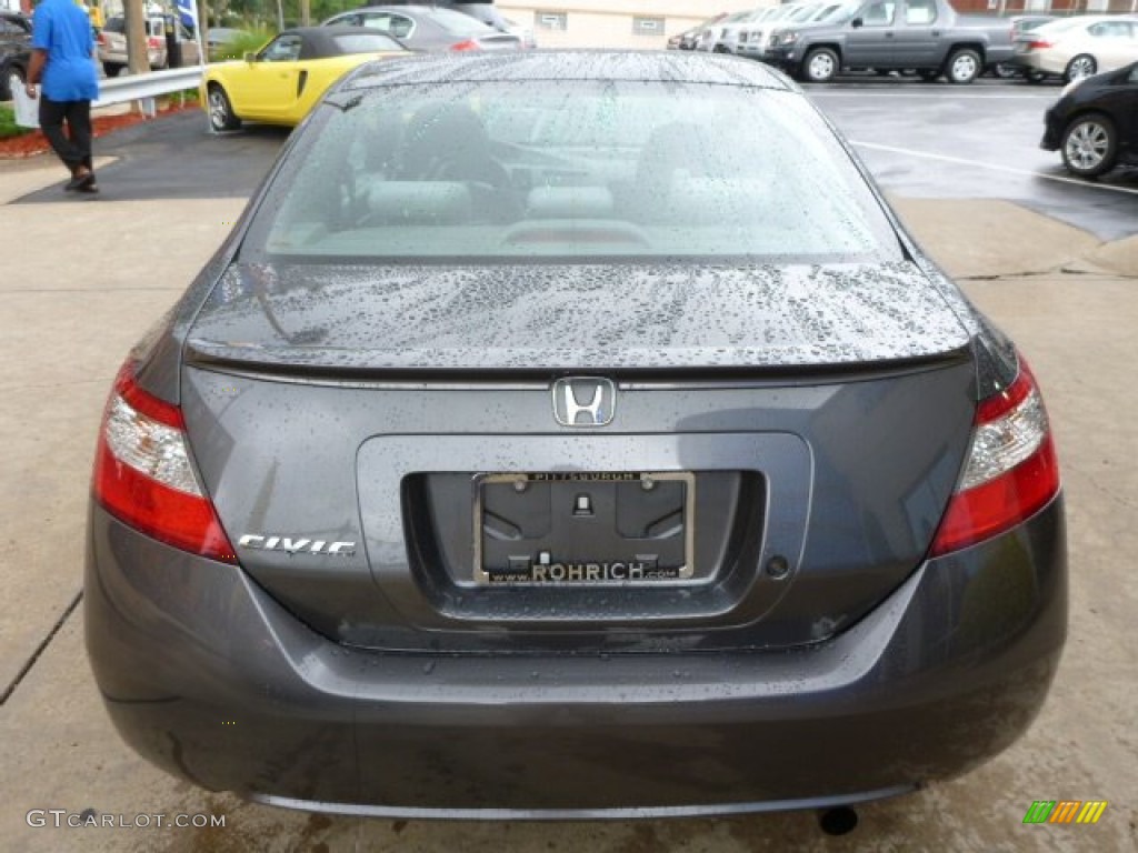 2010 Civic LX Coupe - Polished Metal Metallic / Gray photo #16