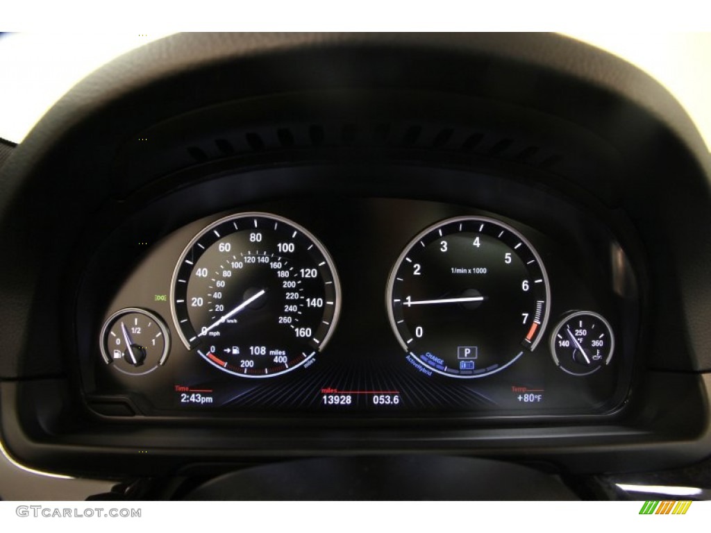 2013 BMW 5 Series ActiveHybrid 5 Gauges Photo #84155028