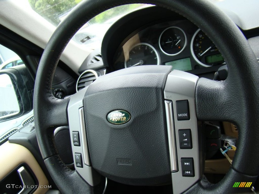 2008 LR3 V8 HSE - Java Black Pearlescent / Alpaca Beige photo #24