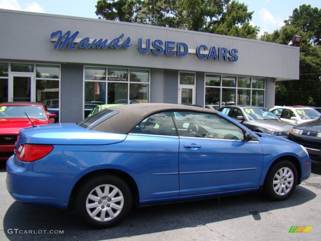 2008 Sebring LX Convertible - Marathon Blue Pearl / Dark Slate Gray/Light Slate Gray photo #1