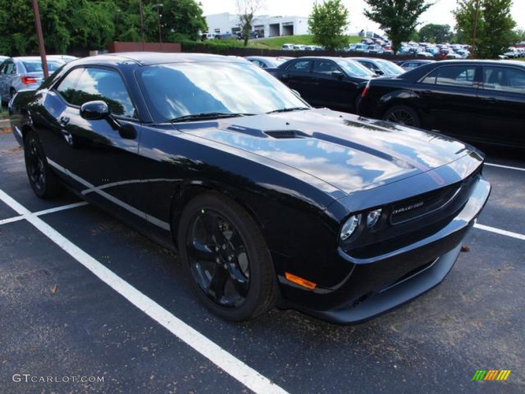 2013 Challenger R/T Blacktop - Pitch Black / Dark Slate Gray photo #2