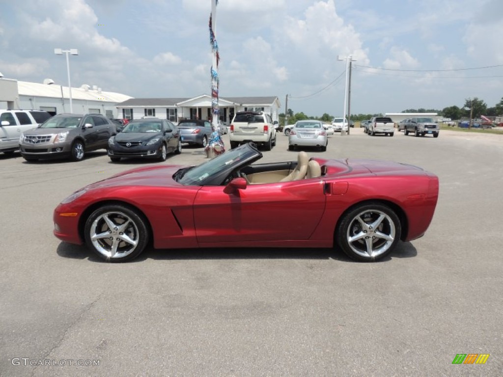 2011 Corvette Convertible - Crystal Red Tintcoat Metallic / Cashmere photo #3