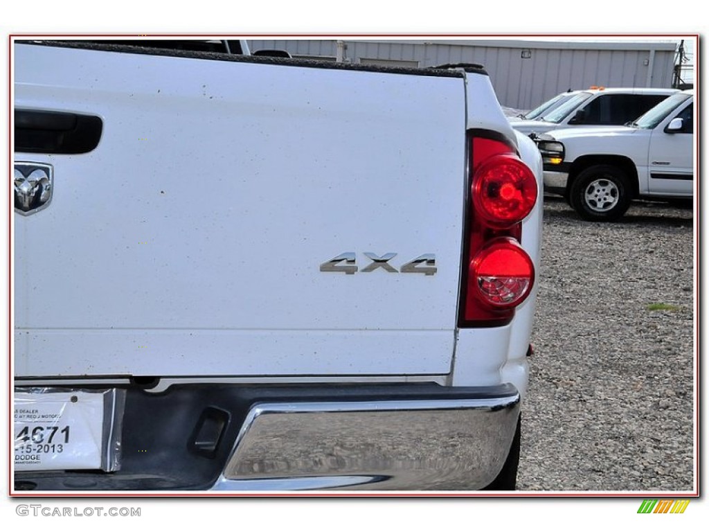 2007 Ram 3500 Lone Star Quad Cab 4x4 Dually - Bright White / Medium Slate Gray photo #7