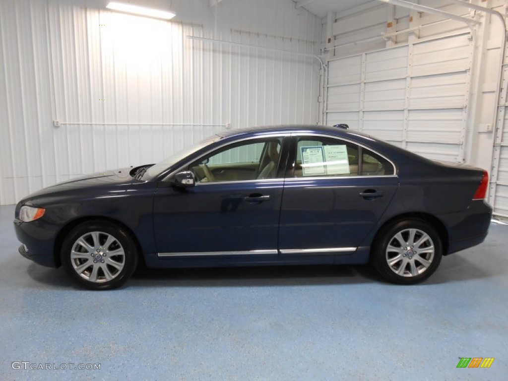 2010 S80 3.2 - Caspian Blue Metallic / Sandstone photo #1