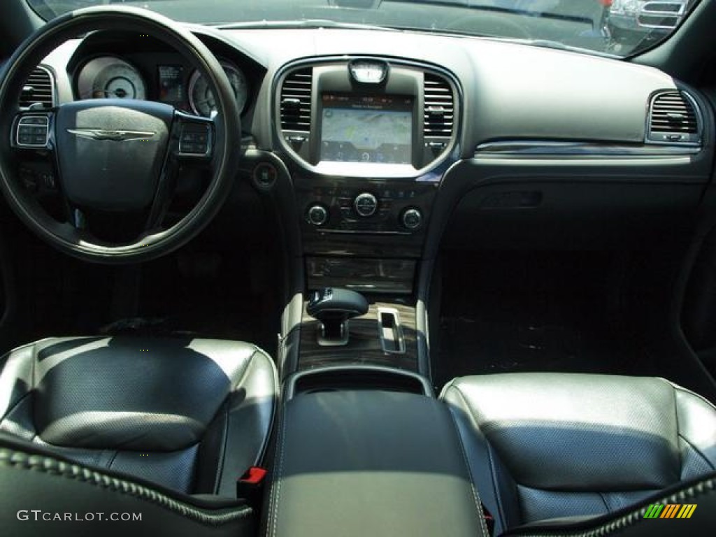 2013 Chrysler 300 C John Varvatos Limited Edition John Varavatos Limited Black/Pewter Dashboard Photo #84160914