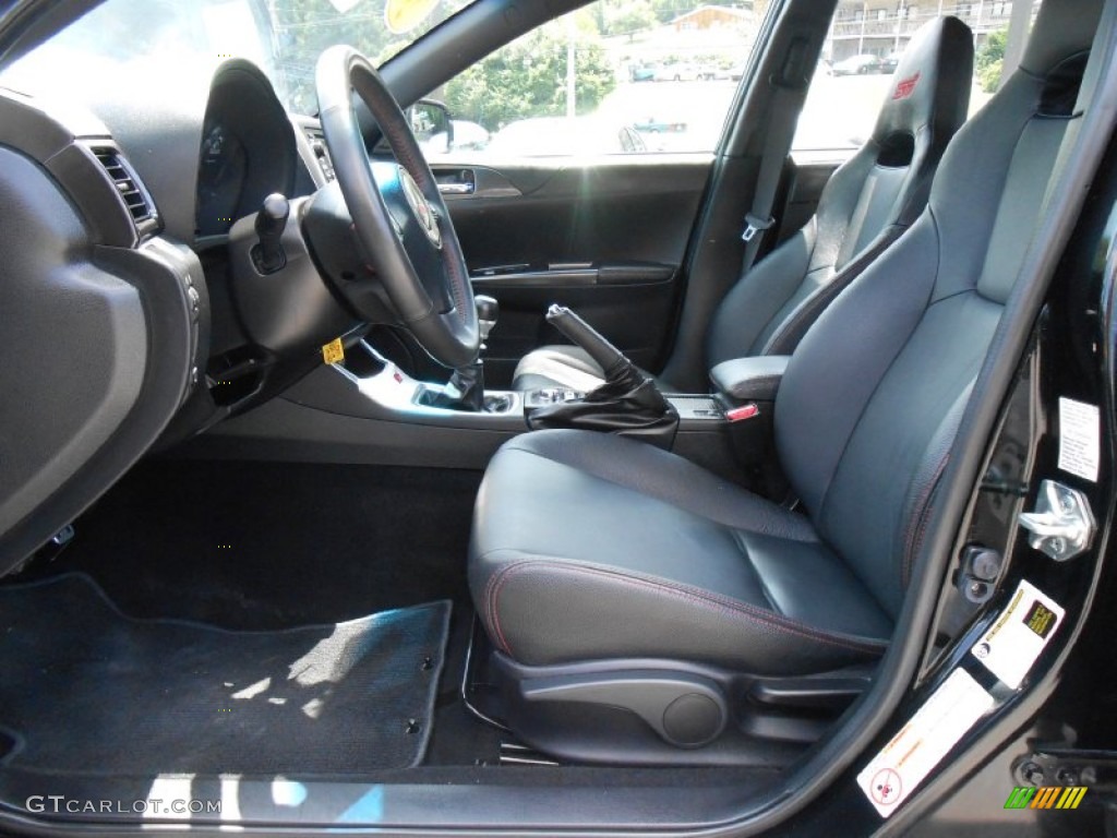 STI Carbon Black Leather Interior 2011 Subaru Impreza WRX STi Limited Photo #84161484