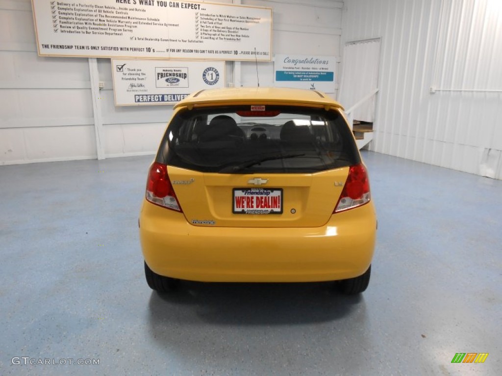 2008 Aveo Aveo5 LS - Summer Yellow / Charcoal photo #7