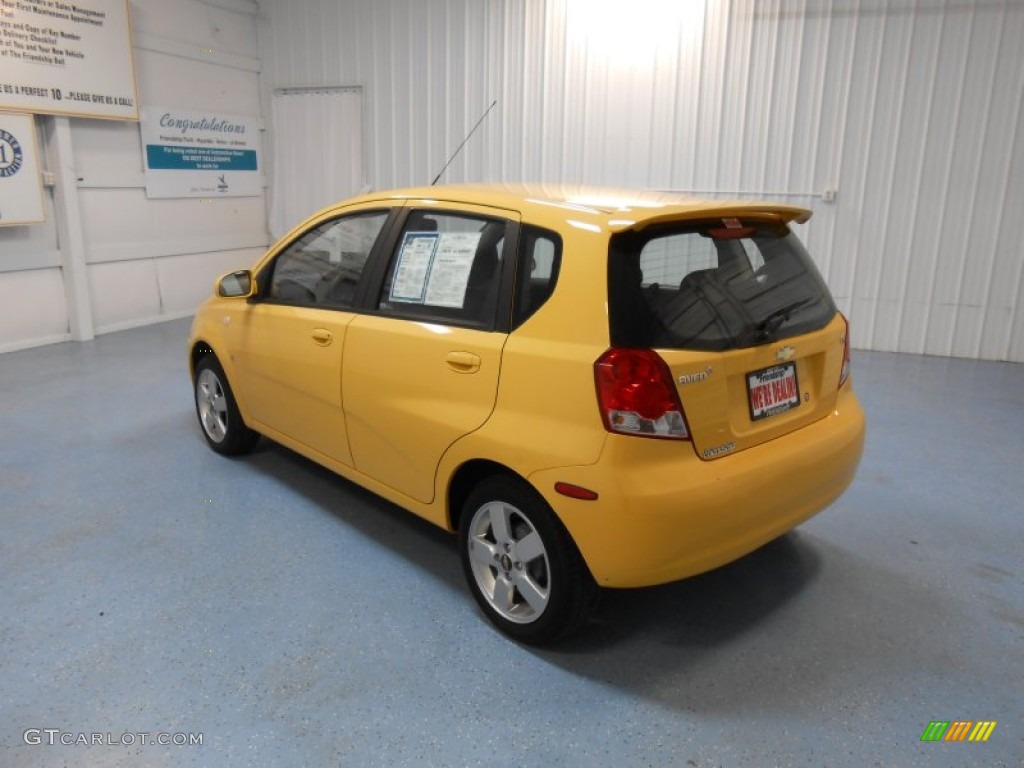 2008 Aveo Aveo5 LS - Summer Yellow / Charcoal photo #8