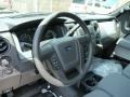 Steel Gray 2013 Ford F150 XL Regular Cab Steering Wheel