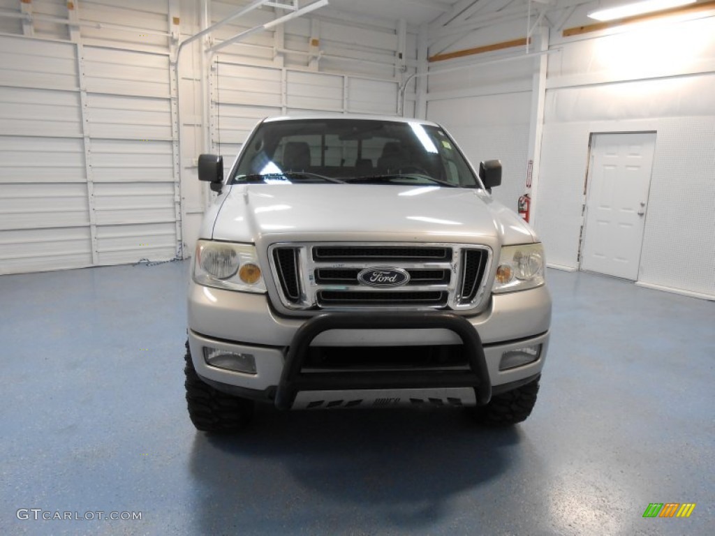 2004 F150 STX SuperCab 4x4 - Silver Metallic / Medium/Dark Flint photo #2