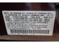 R529PX: Dark Cherry Pearl 2010 Acura MDX Standard MDX Model Color Code