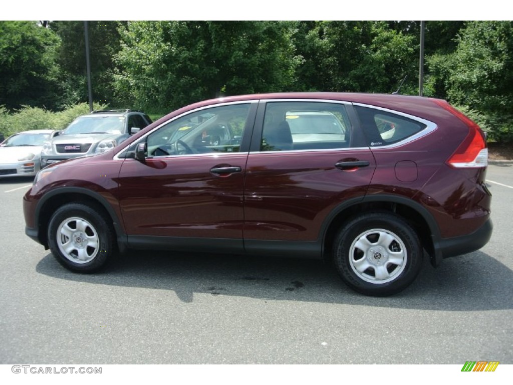 2012 CR-V LX - Basque Red Pearl II / Gray photo #3