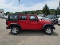 Flame Red 2014 Jeep Wrangler Unlimited Sport 4x4 Exterior