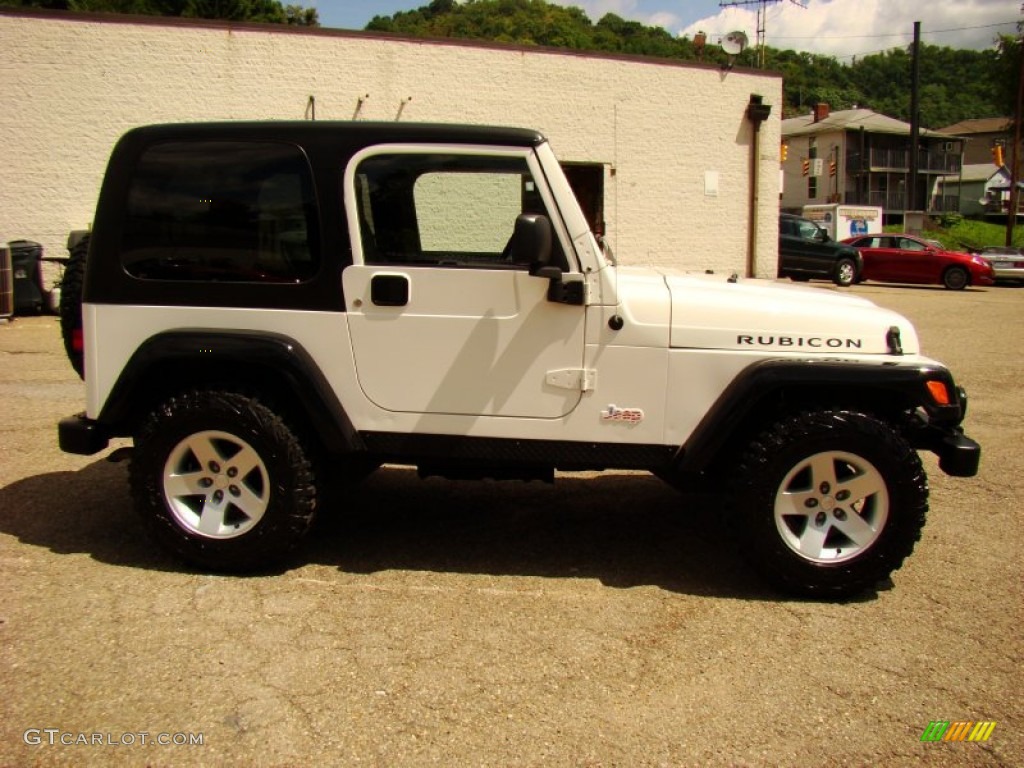 2005 Wrangler Rubicon 4x4 - Stone White / Dark Slate Gray photo #10