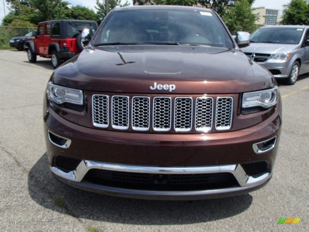 2014 Grand Cherokee Summit 4x4 - Deep Auburn Pearl / Summit Grand Canyon Jeep Brown Natura Leather photo #3