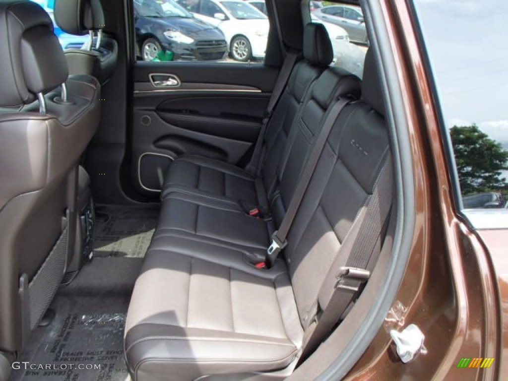 Summit Grand Canyon Jeep Brown Natura Leather Interior 2014 Jeep Grand Cherokee Summit 4x4 Photo #84167463