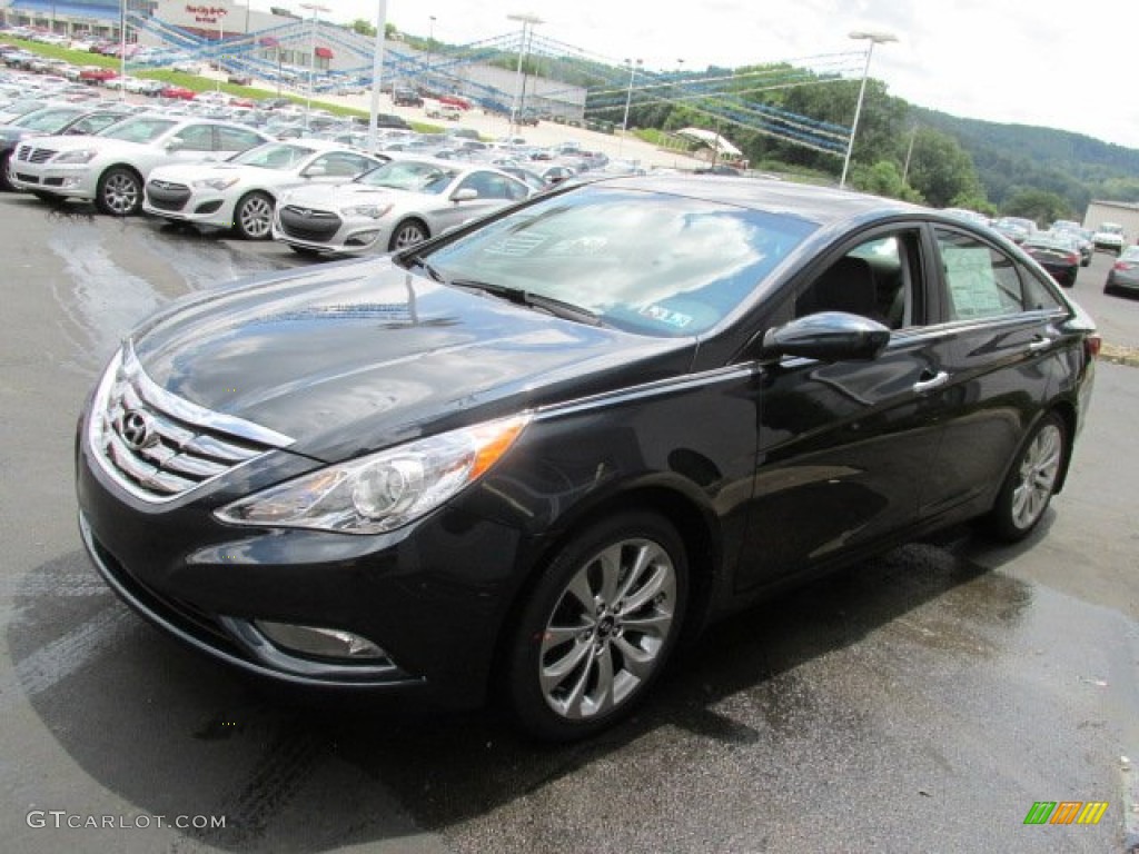 2013 Sonata SE - Pacific Blue Pearl / Gray photo #4