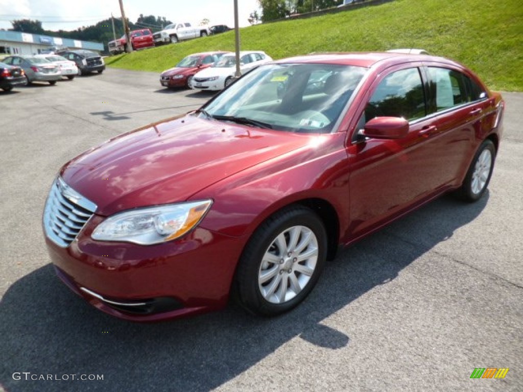 Deep Cherry Red Crystal Pearl 2013 Chrysler 200 Touring Sedan Exterior Photo #84169314