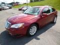 Deep Cherry Red Crystal Pearl 2013 Chrysler 200 Touring Sedan Exterior