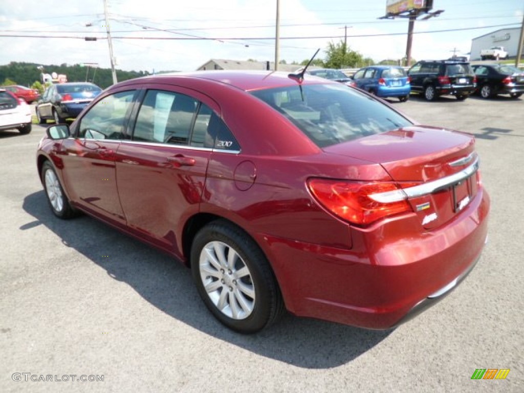Deep Cherry Red Crystal Pearl 2013 Chrysler 200 Touring Sedan Exterior Photo #84169359