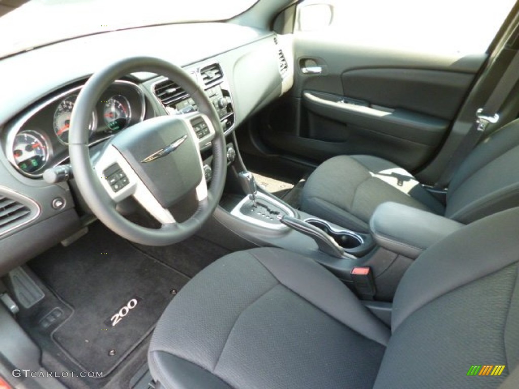 Black Interior 2013 Chrysler 200 Touring Sedan Photo #84169608