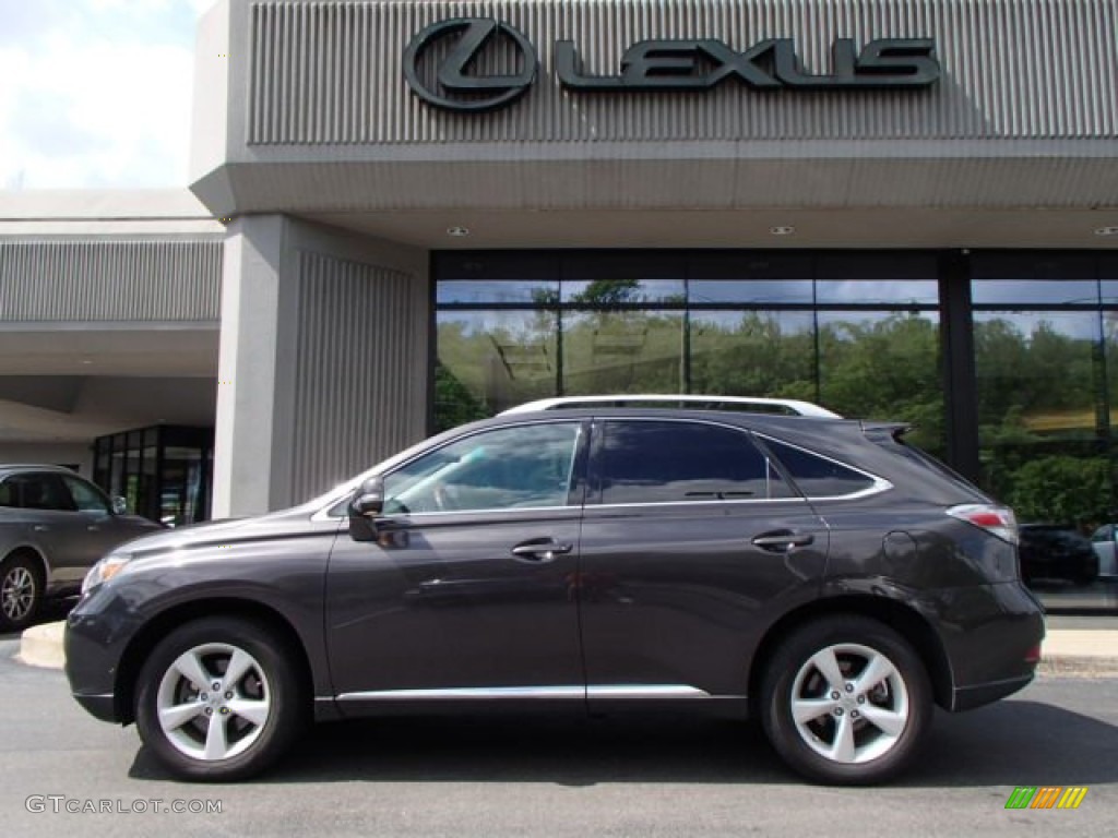 2010 RX 350 AWD - Truffle Brown Mica / Black/Brown Walnut photo #2