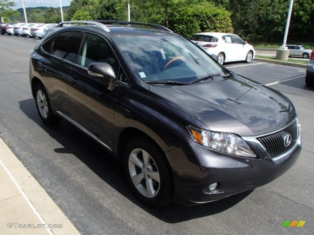 2010 RX 350 AWD - Truffle Brown Mica / Black/Brown Walnut photo #4