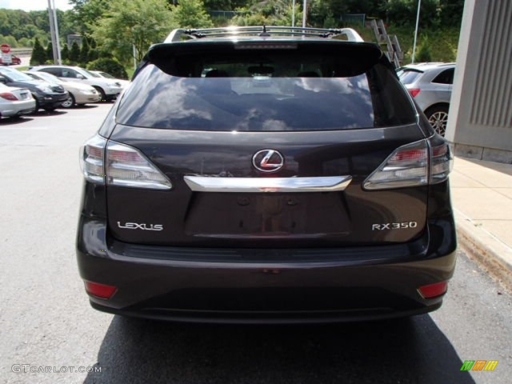 2010 RX 350 AWD - Truffle Brown Mica / Black/Brown Walnut photo #6