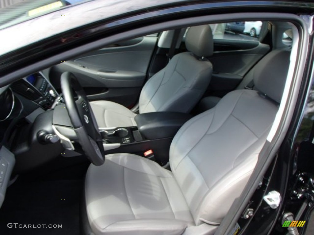 2011 Sonata Limited 2.0T - Midnight Black / Gray photo #9