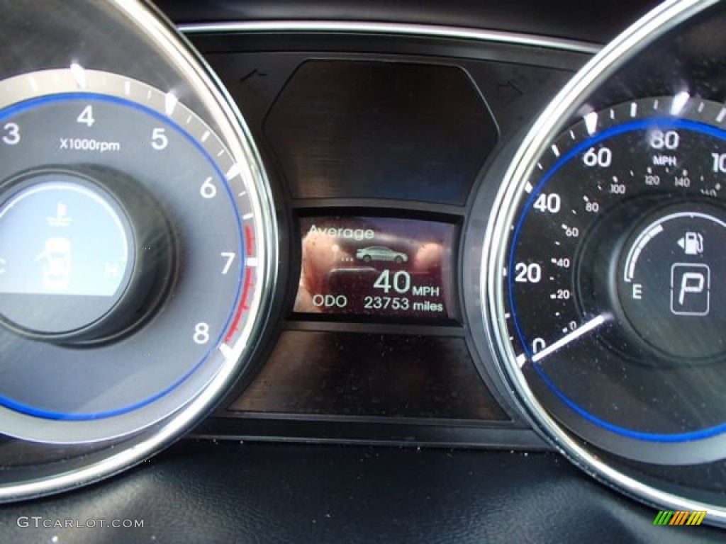 2011 Sonata Limited 2.0T - Midnight Black / Gray photo #19