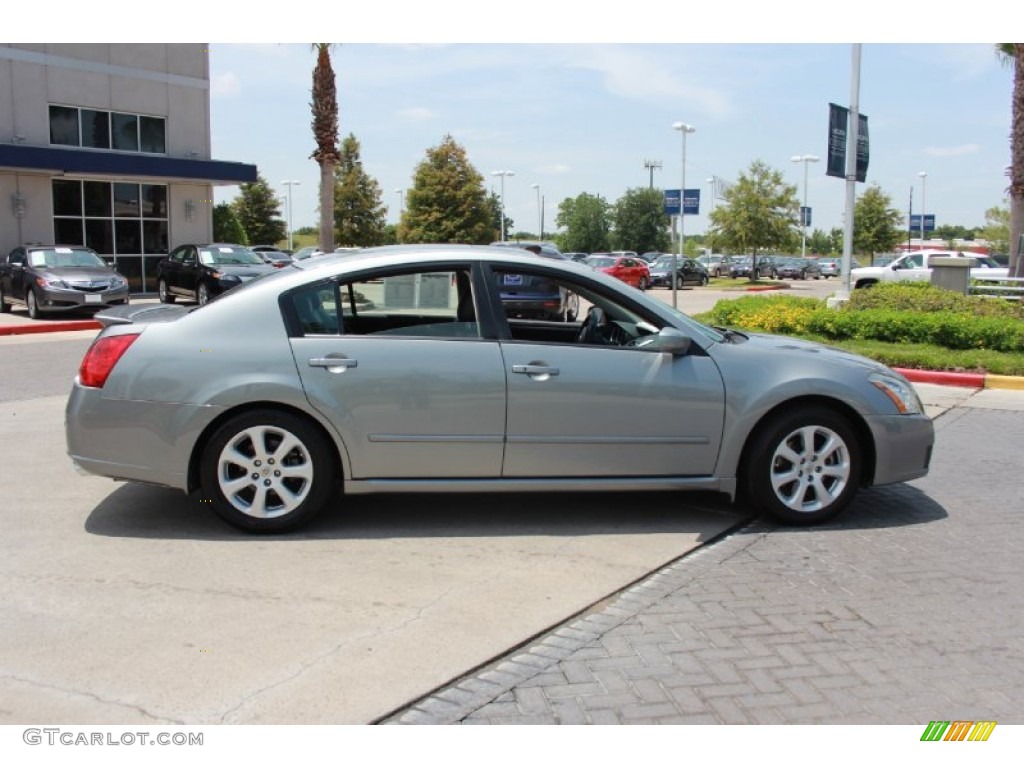 2008 Maxima 3.5 SL - Precision Gray Metallic / Charcoal Black photo #6